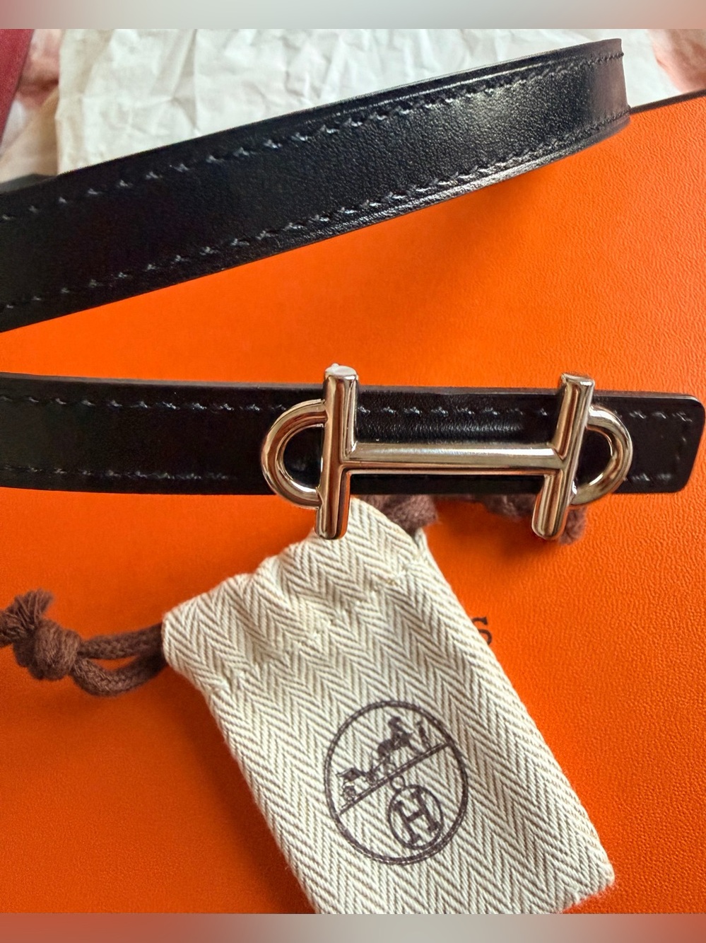 🔥⭐️HERMES Gamma Belt Buckle & Reversible Letter Strap 13mm⭐️🔥🔥
